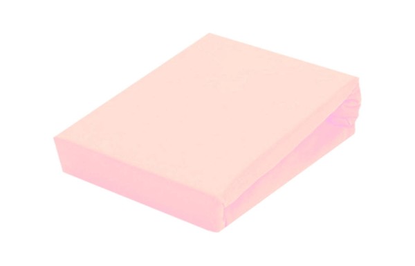 Rózsaszín jersey gumis lepedő több méretben